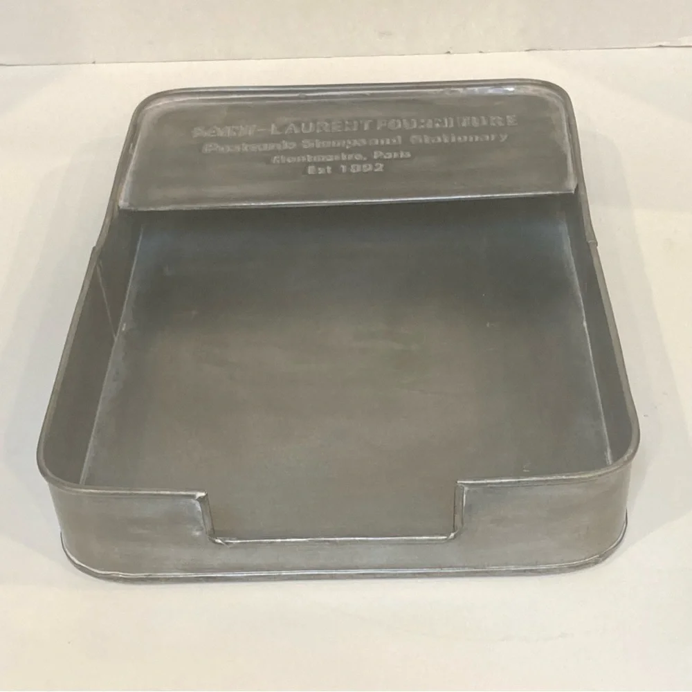 World Market Metal Letter File Tray Paper Organizer Saint - Laurent Fourniture